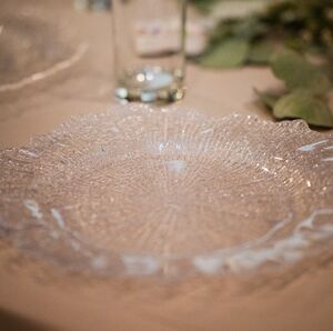 Elegant Clear Glass Dinner Charger
